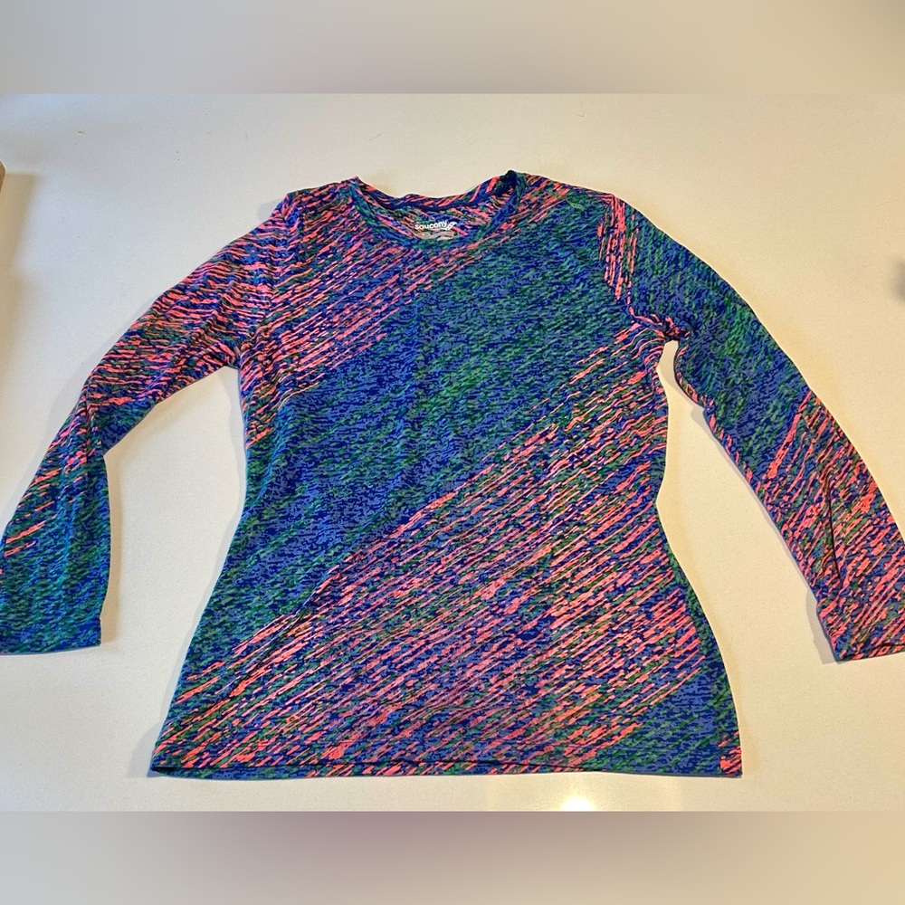 Saucony Multicolor Long Sleeve running Top size medium